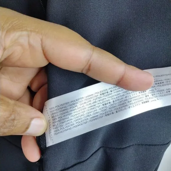 MNG V Neck Wide Leg Short Sleeve Jumpsuit Plus Size 3x Black Minimalist Belt - Picture 9 of 11